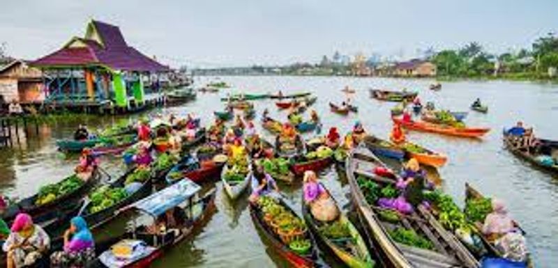 pasar apung banjarmasin