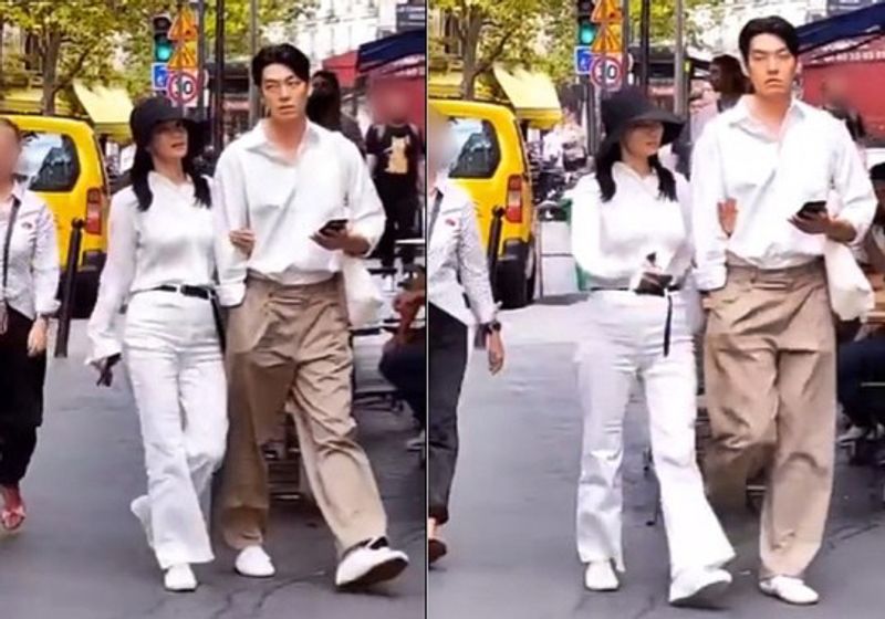 Shin Minah dan Kim Woobin Tertangkap Kamera Lagi Kencan Gemas di Paris