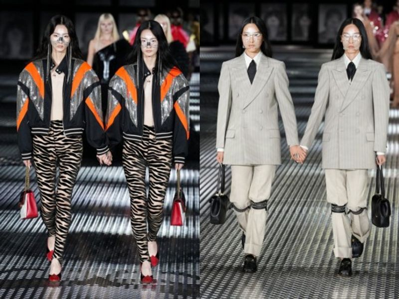 Dua Pasang Model Kembar Asal Korea Selatan Gemparkan Dunia Fashion