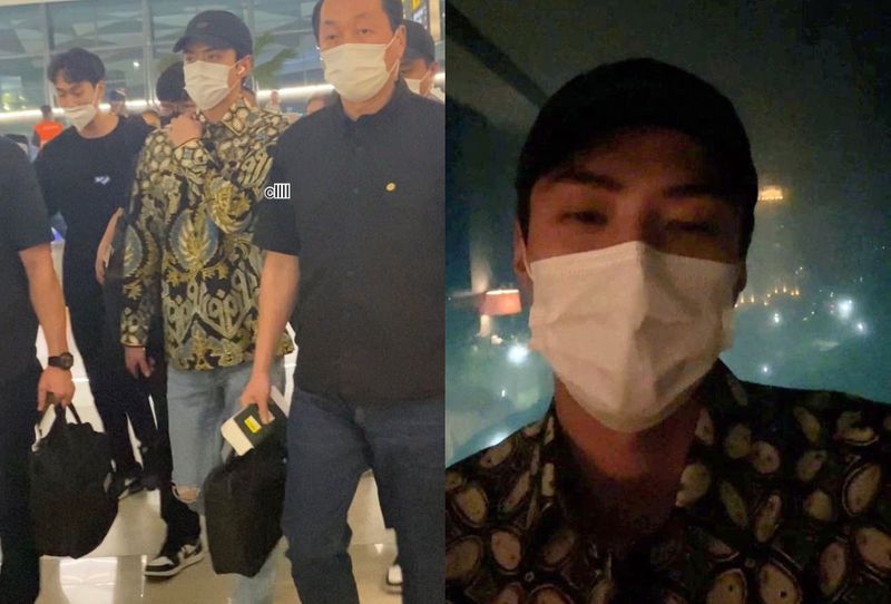 Seperti Pejabat, Oh Sehun EXO Pulang ke Korea Memakai Batik Indonesia