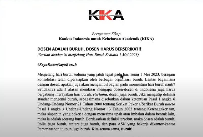 010523-SS Pernyataan KIKA