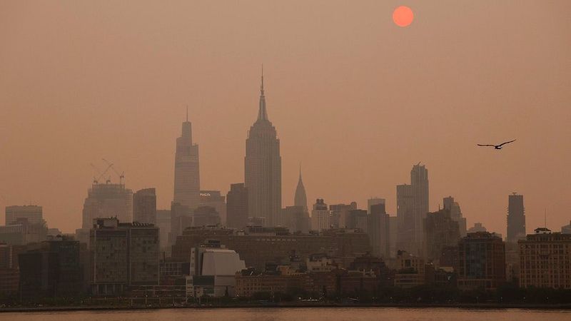 Kebakaran Hutan di Canada Buat Gelap Amerika Serikat dan Mengancam Kesehatan