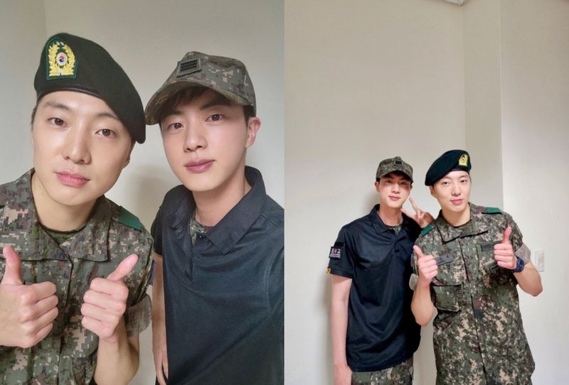 Jin BTS dan Seungyoon WINNER Bertemu di Pelatihan Militer Sebagai 'Trainer dan T