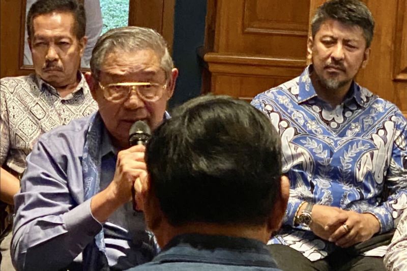 SBY Saat Pernyataan Resmi Demokrat Dukung Prabowo sebagai Capres