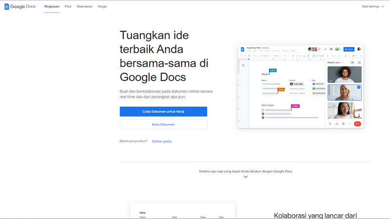 Screenshot Google Docs