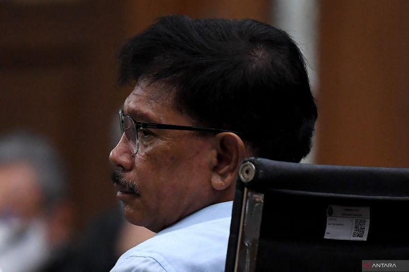 Johnny G. Plate di Persidangan Tipikor