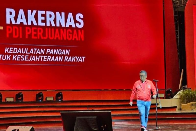 Hasto Kristiyanto Rakernas PDIP