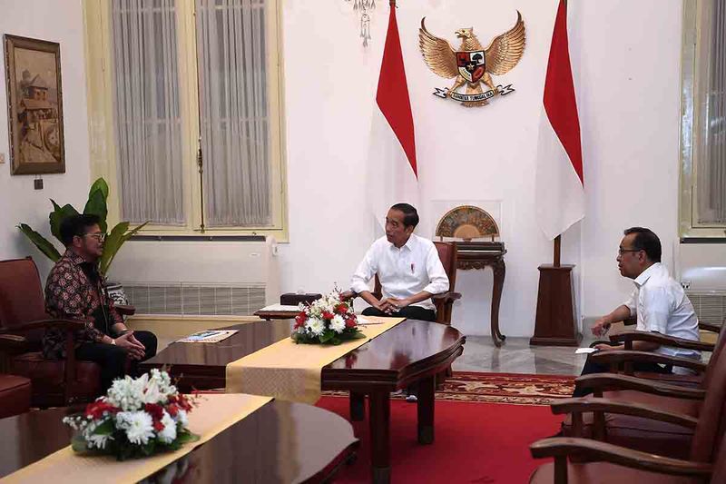 presiden-jokowi-menerima syahrul yasin limpo 2