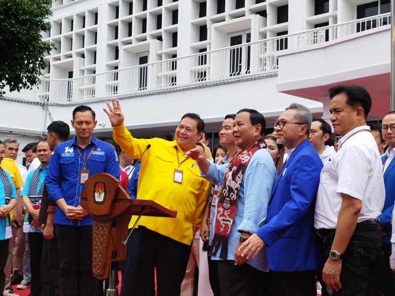 Airlangga Hartarto dan Ketua Partai KIM