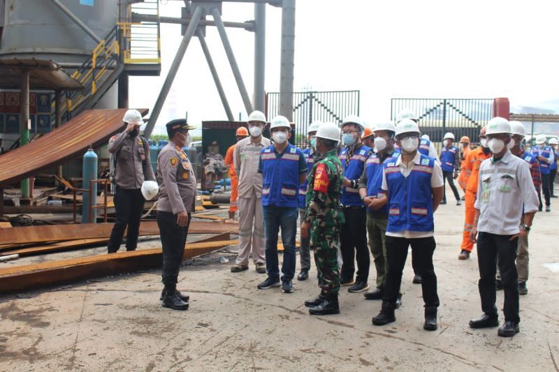Sidak Lokasi Kebakaran Tungku di Smelter Nikel Morowali
