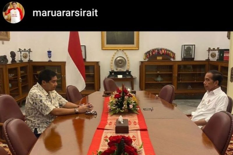 Maruarar Sirait bertemu Jokowi