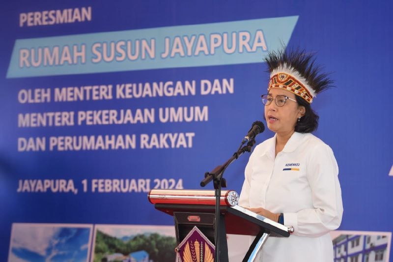 Menkeu-saat-resmikan-Rusunara ASN