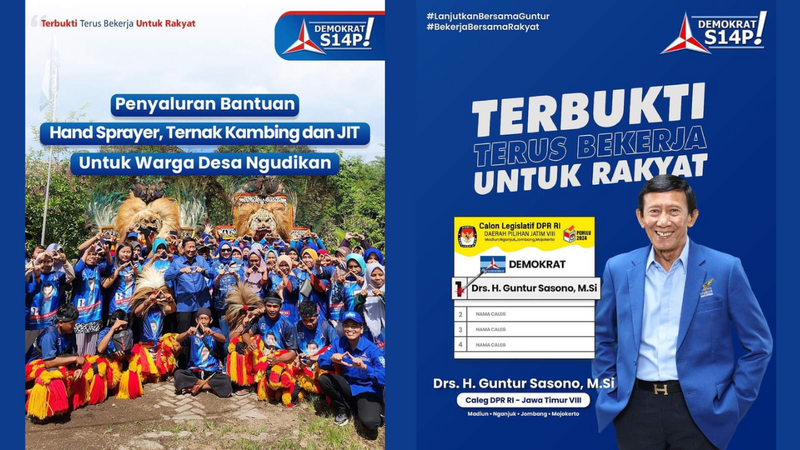 Caleg DPR RI dari Partai Demokrat, Guntur Sasono.IVOOX/Istimewa