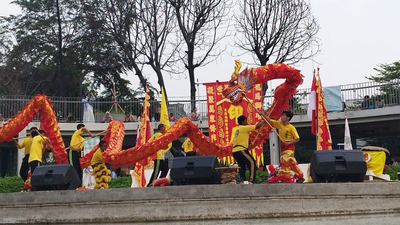 Barongsai saat perayaan Imlek