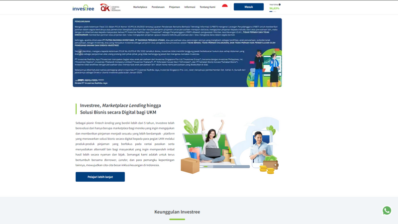 Situs Web Investree