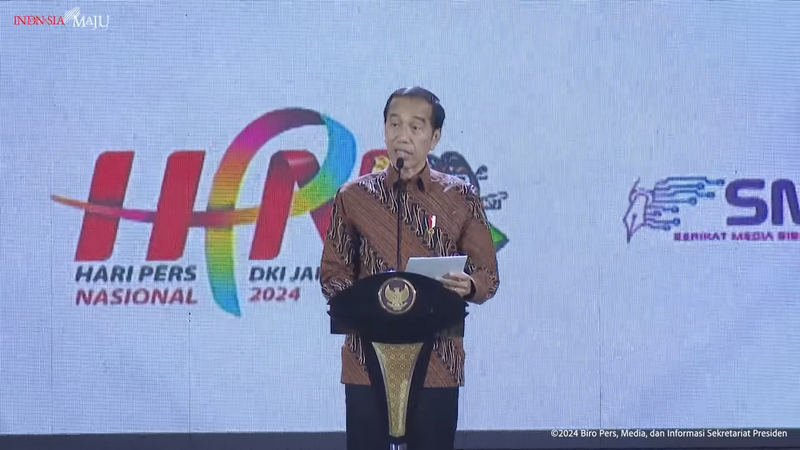 Pidato Presiden soal Publisher Rights di HPN 2024