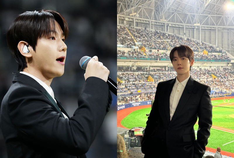 Baekhyun EXO Buat Merinding Nyanyikan Lagu Kebangsaan AS dan Korsel di MLB