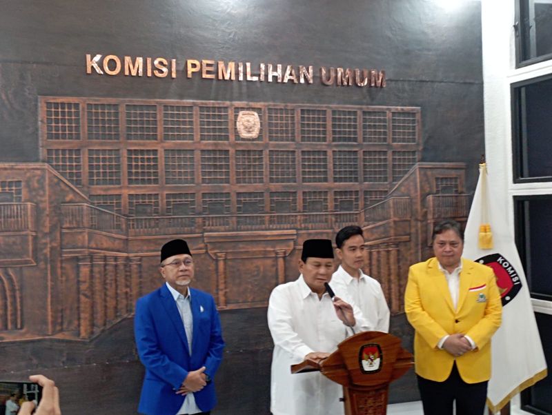 Prabowo Subianto di KPU