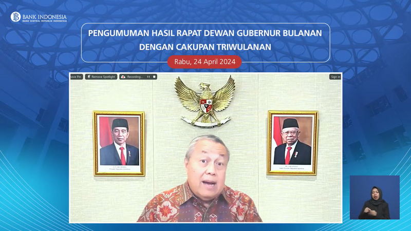 Gubernur Bank Indonesia Perry Warjiyo