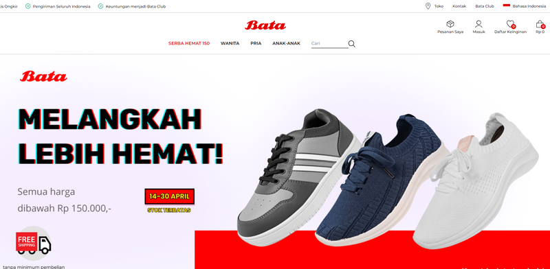 Situs Web Sepatu Bata