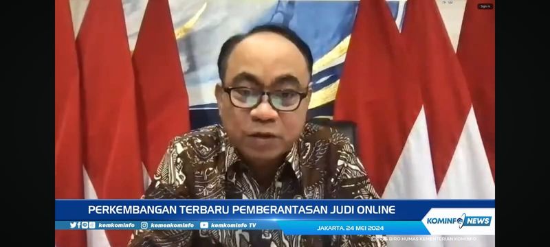 Menkominfo soal judi online