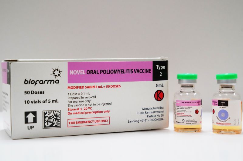 vaksin polio atau novel Oral Polio Vaccine type 2 (nOPV2)
