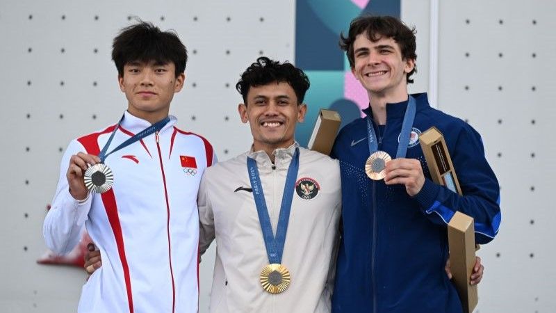 panjat tebing putra Indonesia peraih medali emas Veddriq Leonardo
