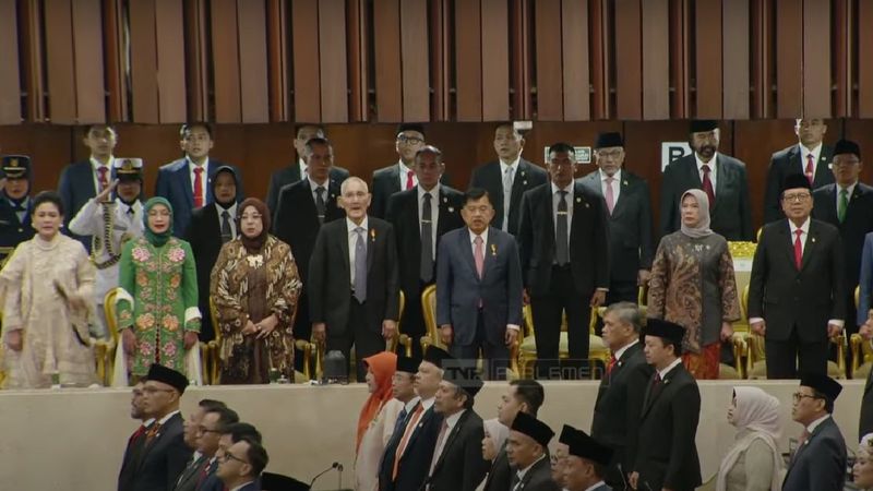 Mantan Wakil Presiden Tri Sutrisno dan Jusuf Kalla