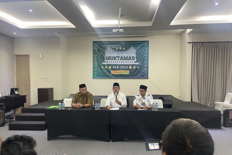 Sejumlah Fungsionaris PKB saat konferensi pers soal rencana membuat Muktamar PKB ulang