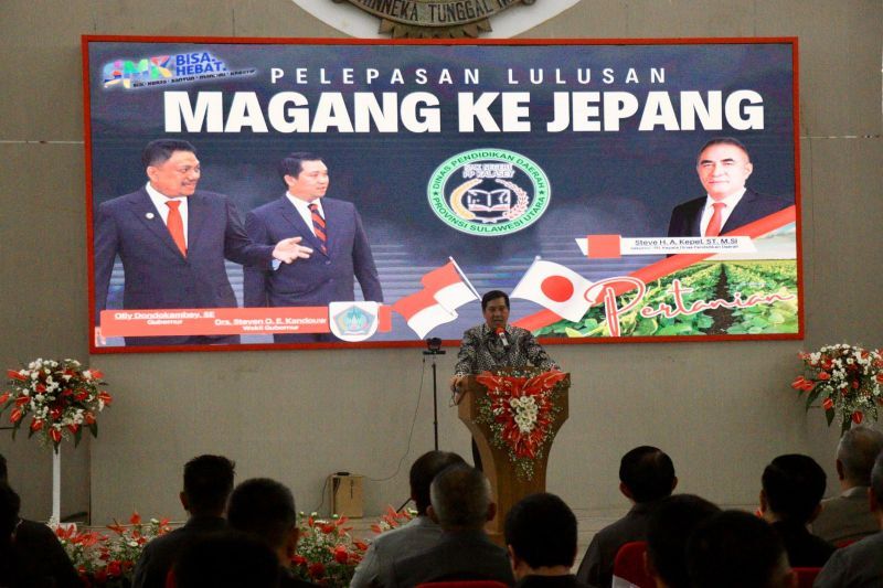 Sebanyak 60 peserta magang dari Sulawesi Utara (Sulut) diberangkatkan ke Jepang