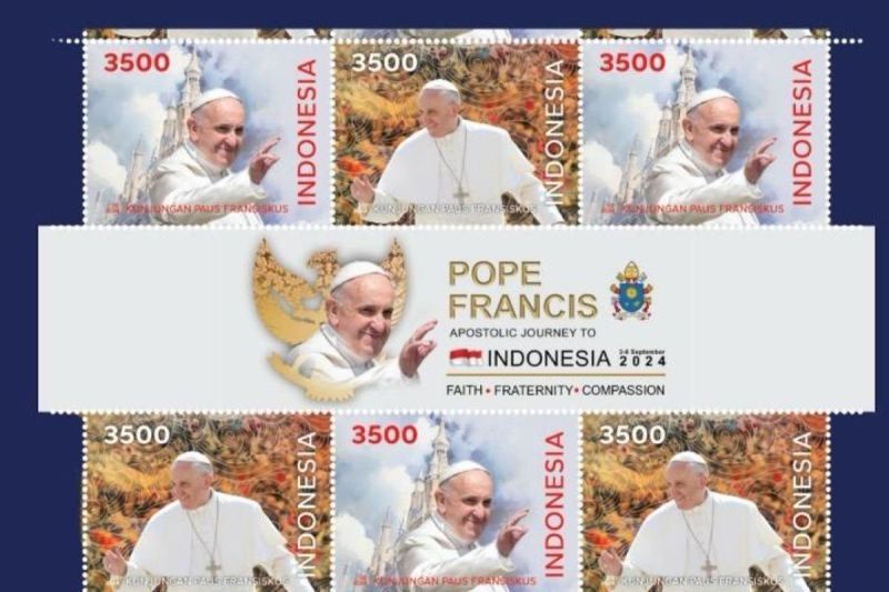 Peruri-prangko-Paus-Fransiskus-2024