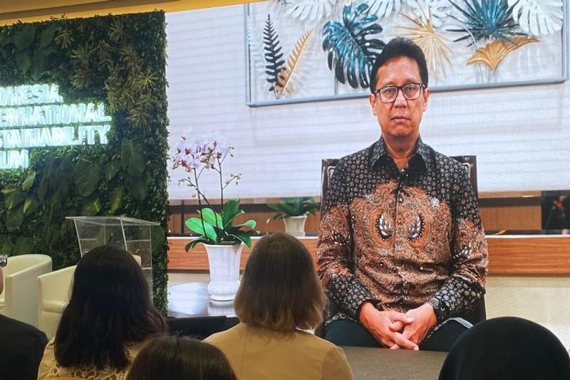 pidato pembukaan yang disampaikan Menteri Kesehatan Budi Gunadi Sadikin secara daring