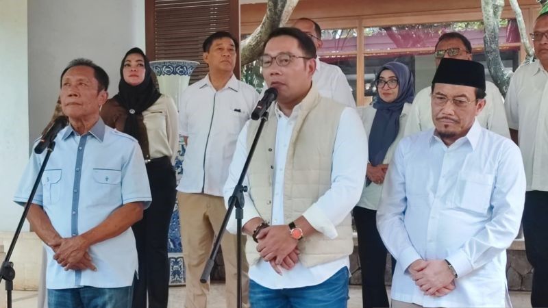 Paslon gubernur dan wakil gubernur DKI Jakarta Ridwan Kamil - Suswono dan Sutiyoso