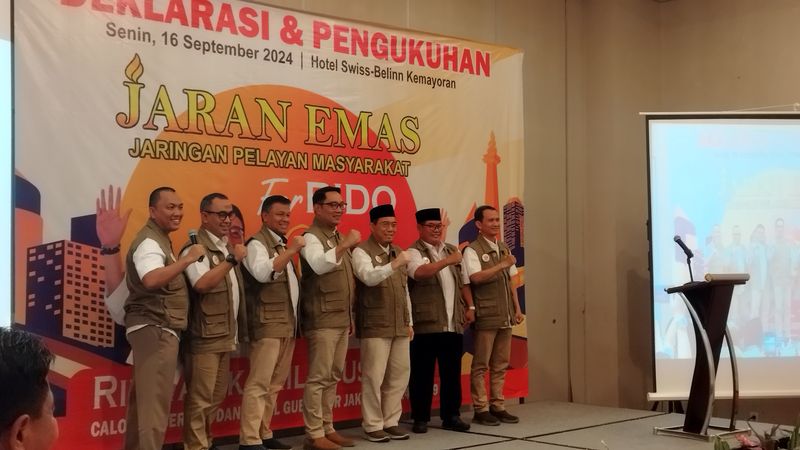 Jaringan Pelayan Masyarakat (Jaran Emas) menyatakan dukungan pada pasangan Ridwan Kamil dan Suswono 