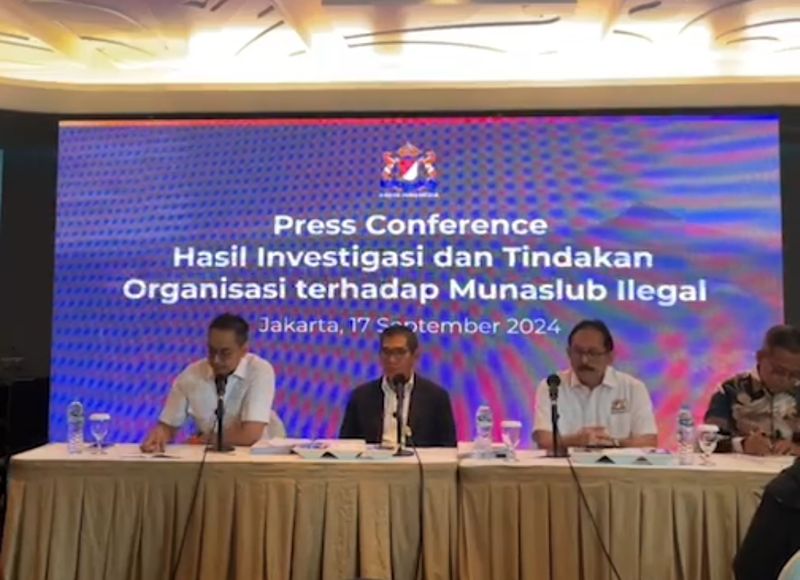 Konferensi pers Kadin terkait hasil investigasi dan tindakan organisasi terhadap munaslub ilegal