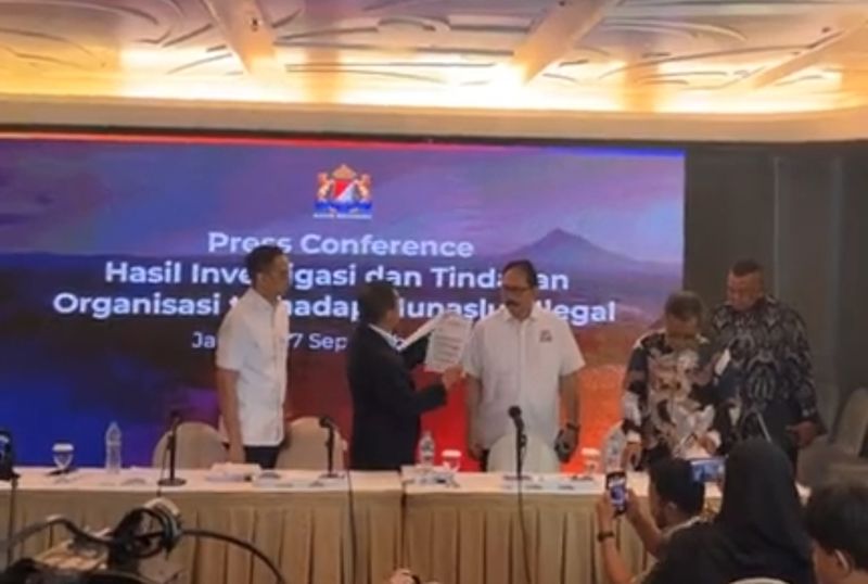 Konferensi pers Kadin terkait hasil investigasi dan tindakan organisasi terhadap munaslub ilegal