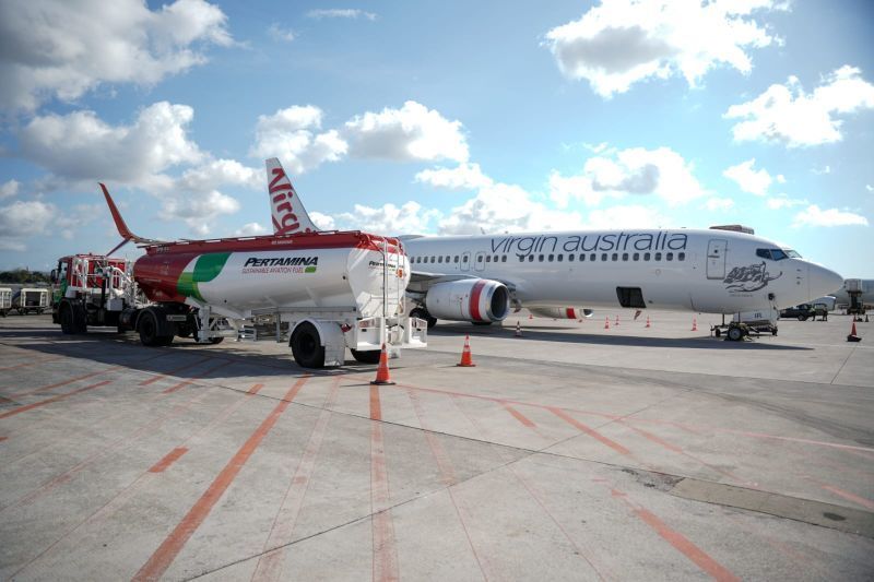 Virgin Australia Airlines menjadi maskapai internasional pertama pengguna SAF Pertamina