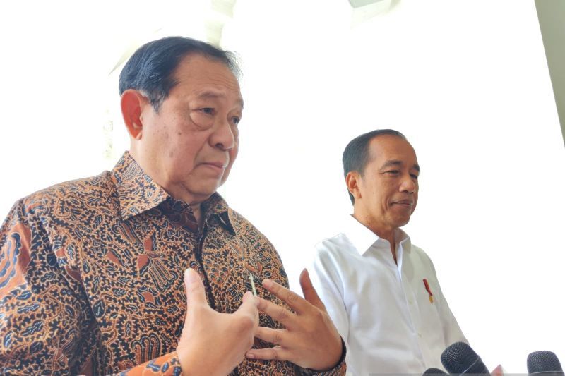 Presiden RI Joko Widodo dan Presiden Ke-6 RI Susilo Bambang Yudhoyono