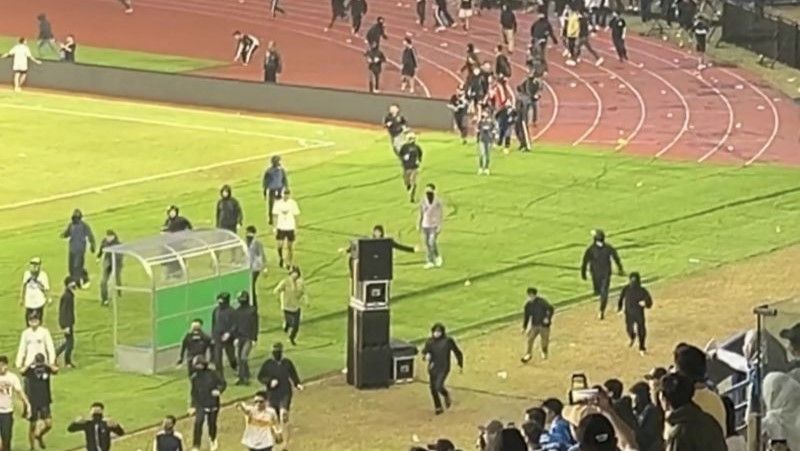 Situasi usai pertandingan Persib melawan Persija