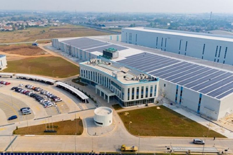 PT Lami Packaging Indonesia di Cikande Serang Banten yang menggunakan PLTS atap