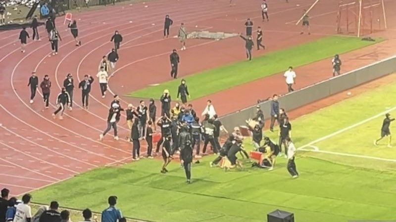 Situasi usai pertandingan Persib melawan Persija