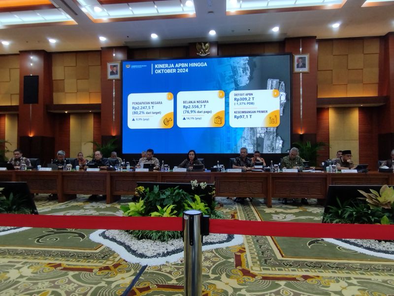 Konferensi Pers APBN KiTA di Kementerian Keuangan