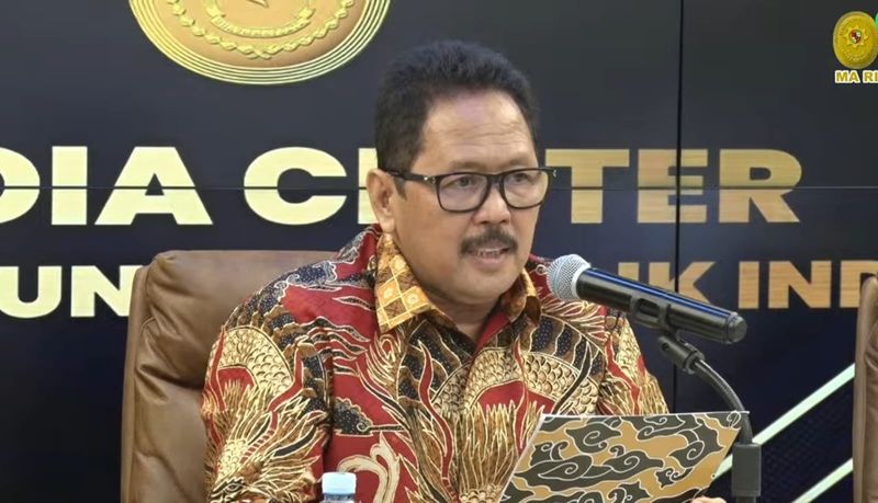 Juru Bicara Mahkamah Agung (MA), Yanto di Gedung Media Center Mahkamah Agung