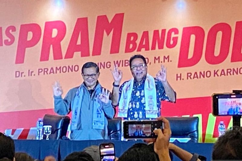 Pasangan calon gubernur dan wakil gubernur DKI nomor 3, Pramono Anung-Rano Karno