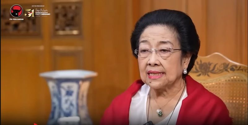 Ketua Umum Partai Demokrasi Indonesia Perjuangan (PDIP), Megawati Soekarnoputri