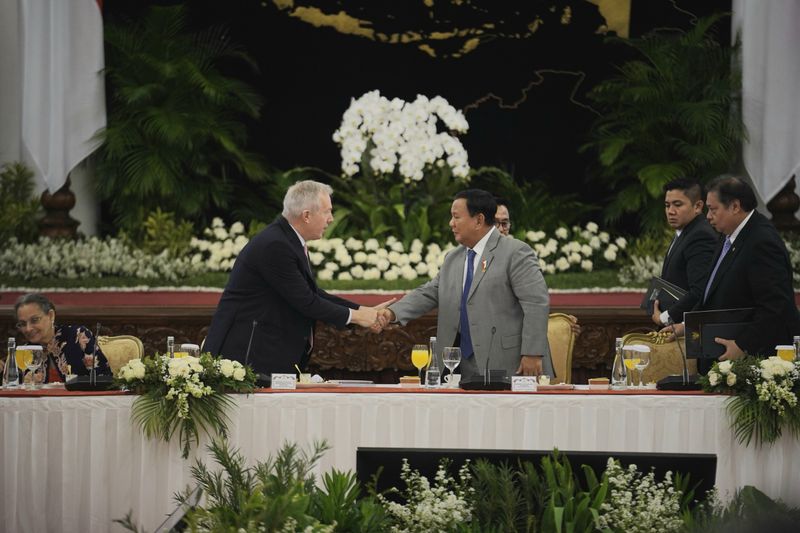 Presiden Prabowo Subianto dalam acara pertemuan US-ASEAN Business Council (US-ABC)