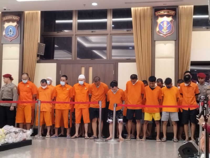 Para tersangka kasus peredaran narkoba