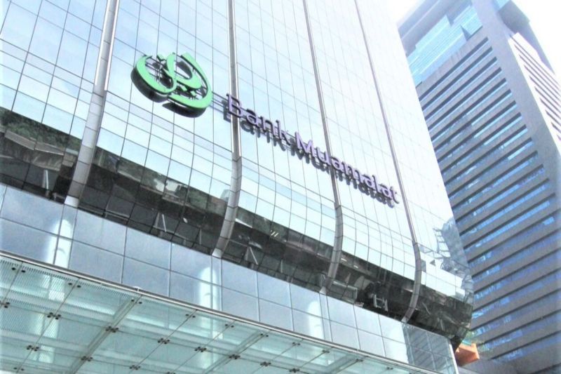 Logo Bank Muamalat di Muamalat Tower, Jakarta