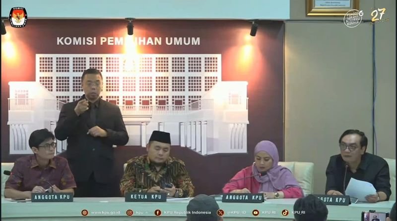 Ketua Komisi Pemilihan Umum (KPU) RI, Mochamad Afiiffuddin