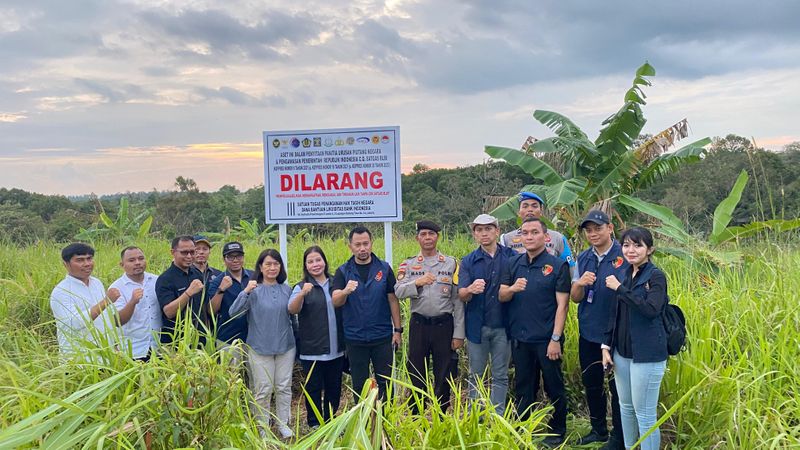 Satgas BLBI) menyita aset obligor di enam lokasi